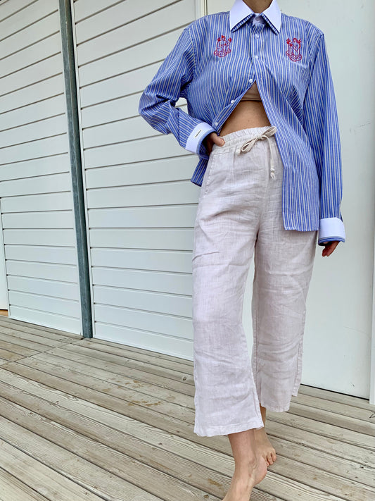 Venere | Oversized striped cotton Shirt