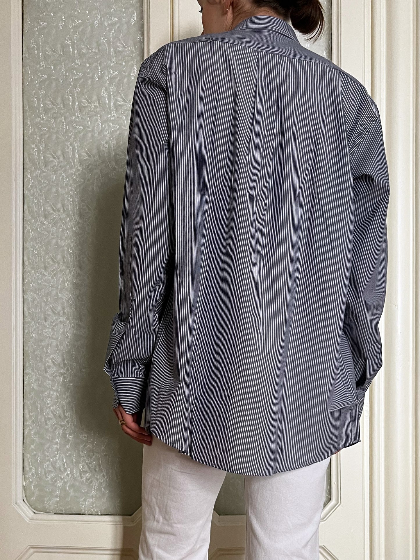 Camicia over a righe