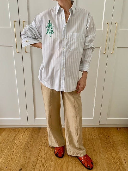 Lotus | Oversize striped cotton Shirt