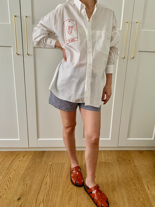Lover Tarot | Oversize white cotton Shirt