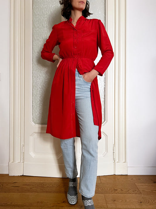 Abito chemisier in seta