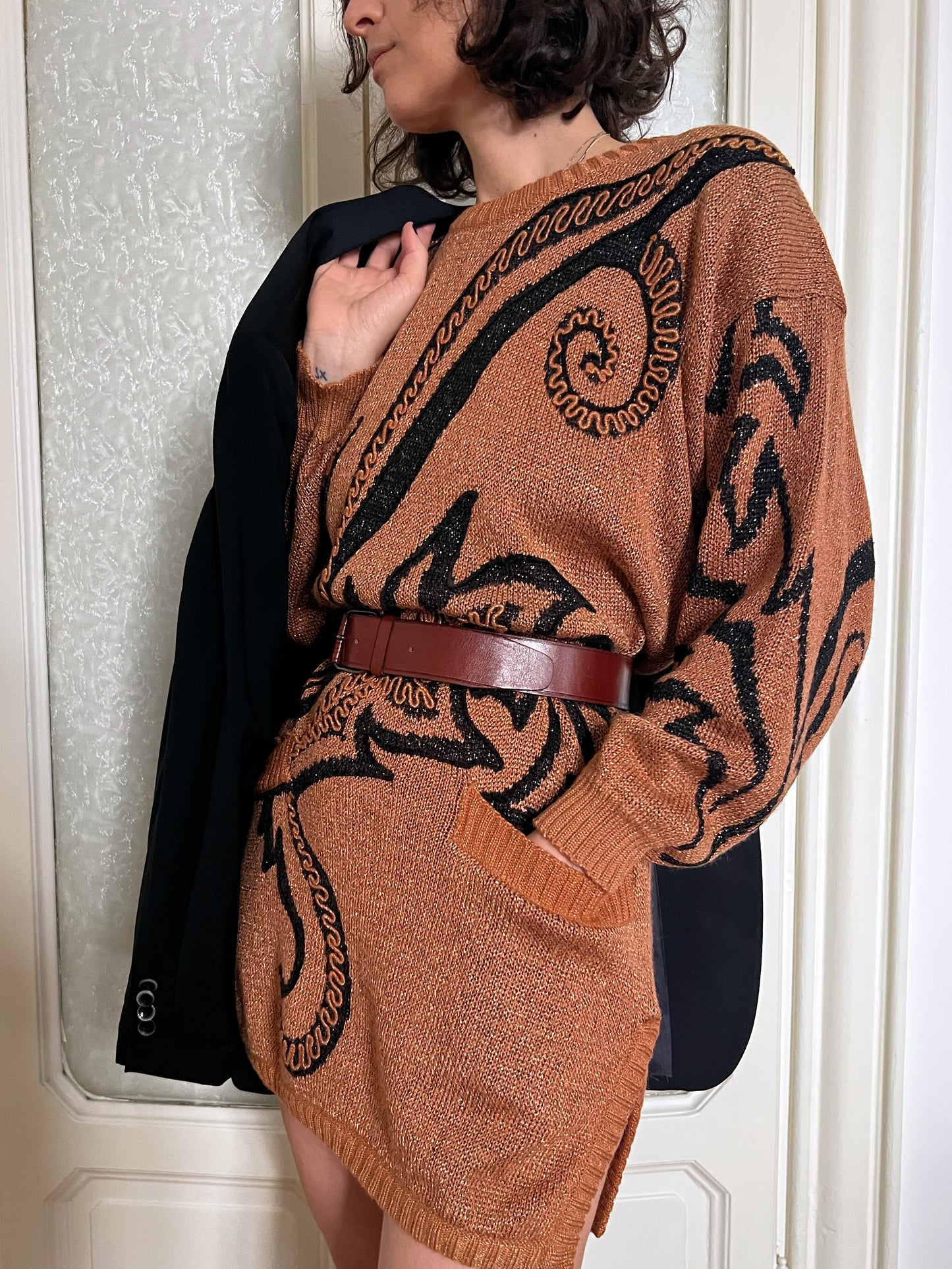 Maglione '80s over sparkling