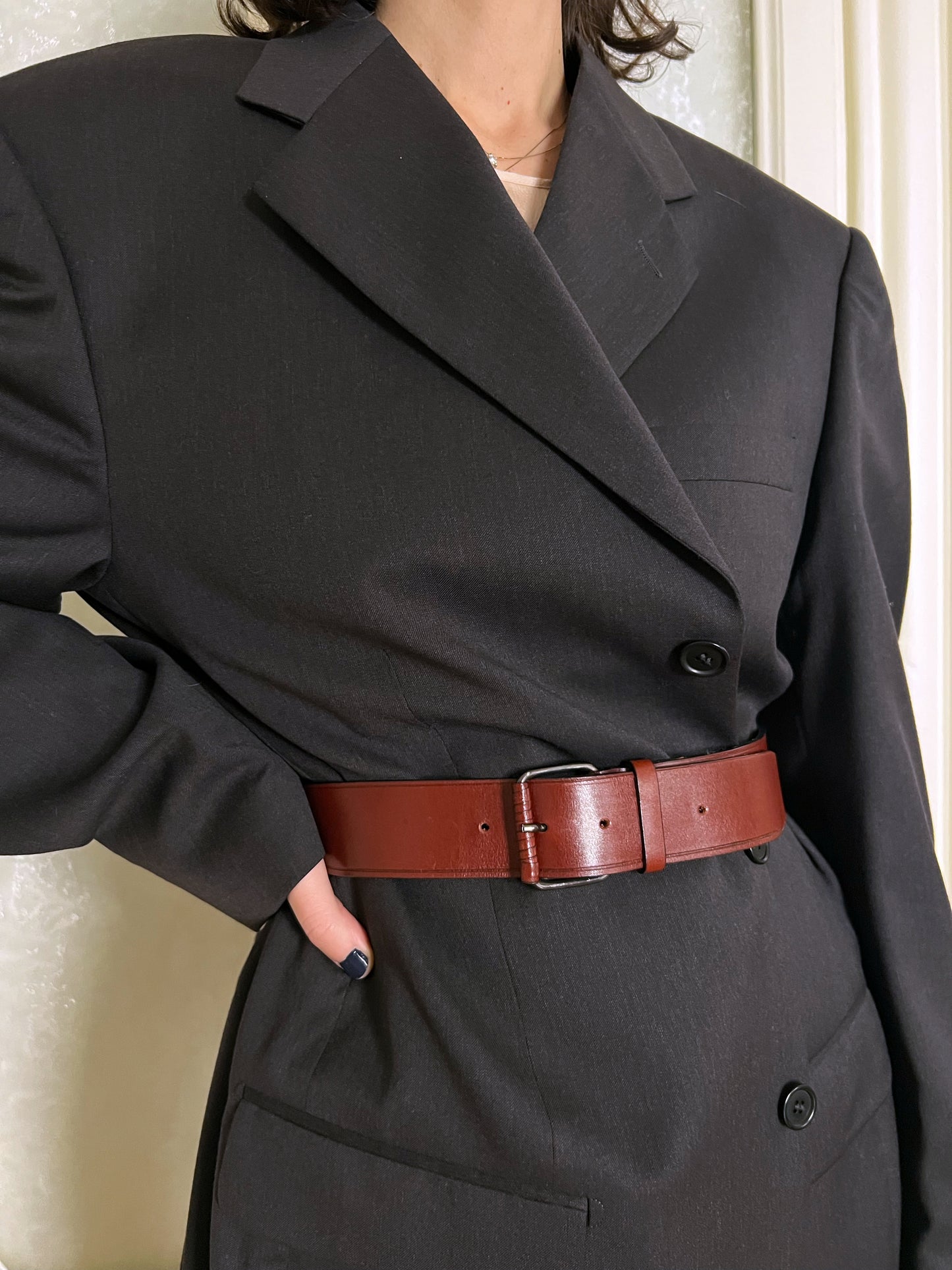 Blazer over nero, pura lana vergine