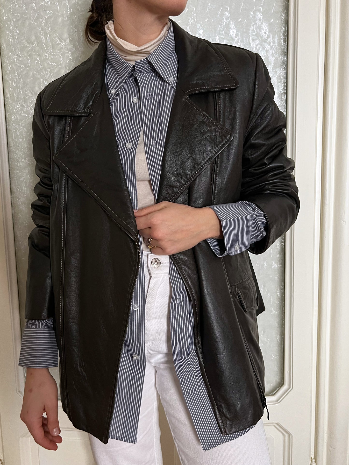 Giacca in pelle vintage