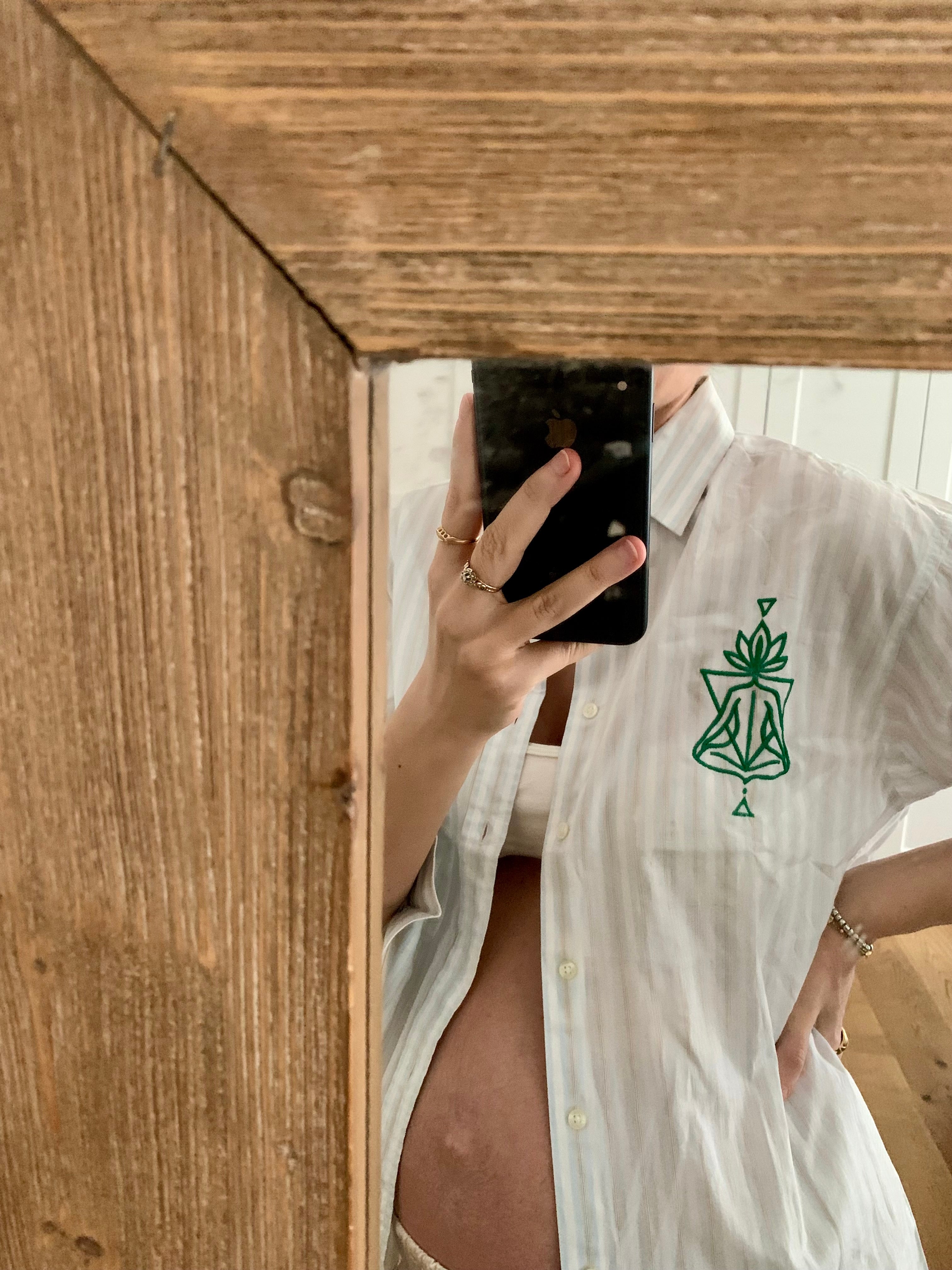 Lotus | Oversize striped cotton Shirt