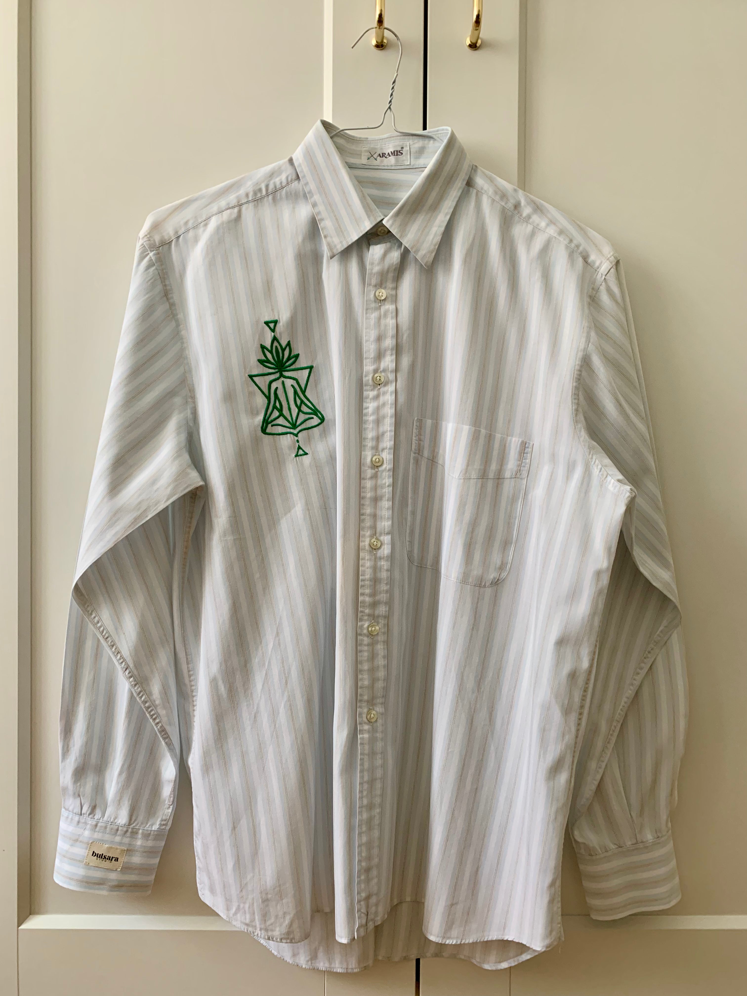 Lotus | Oversize striped cotton Shirt