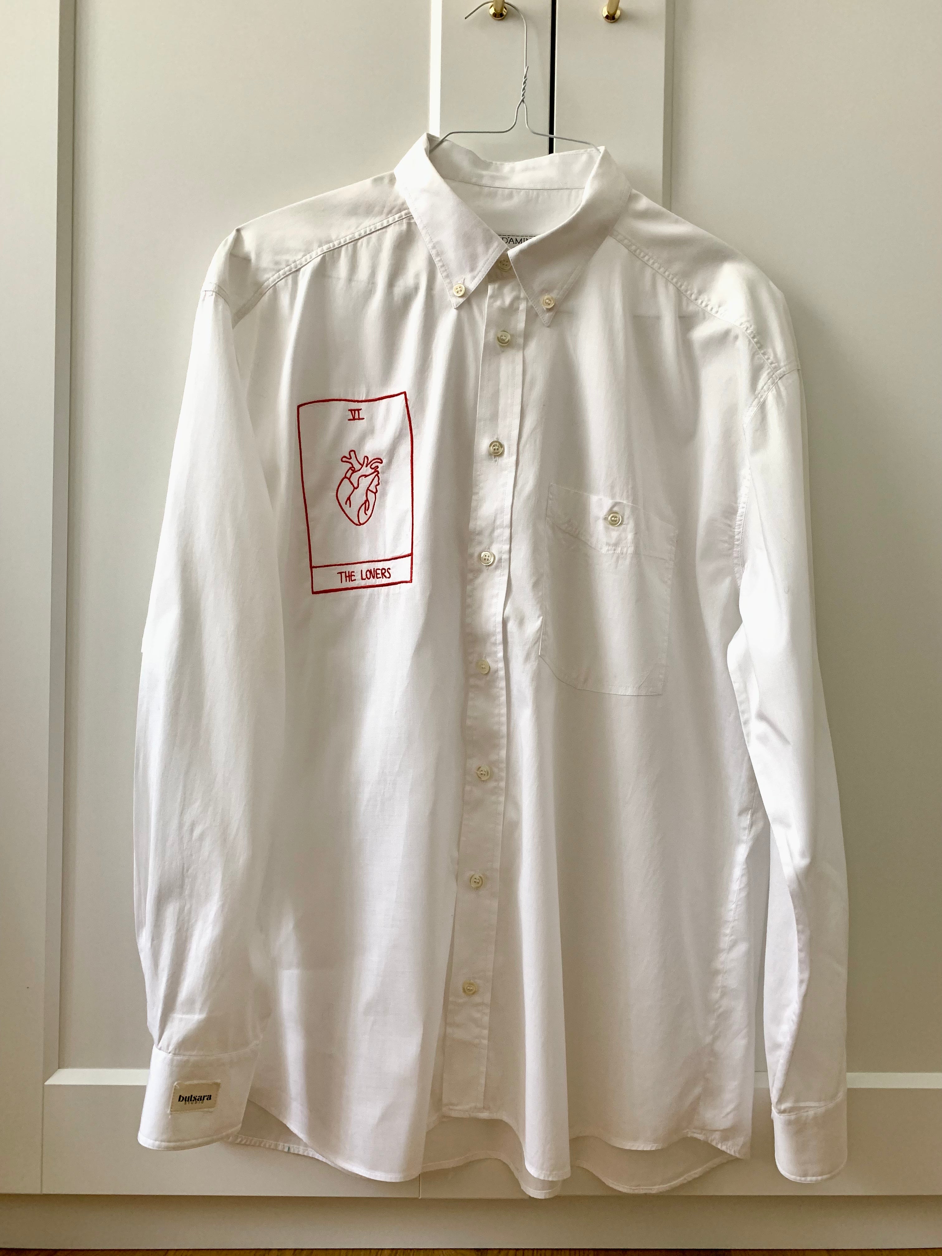 Lover Tarot | Oversize white cotton Shirt