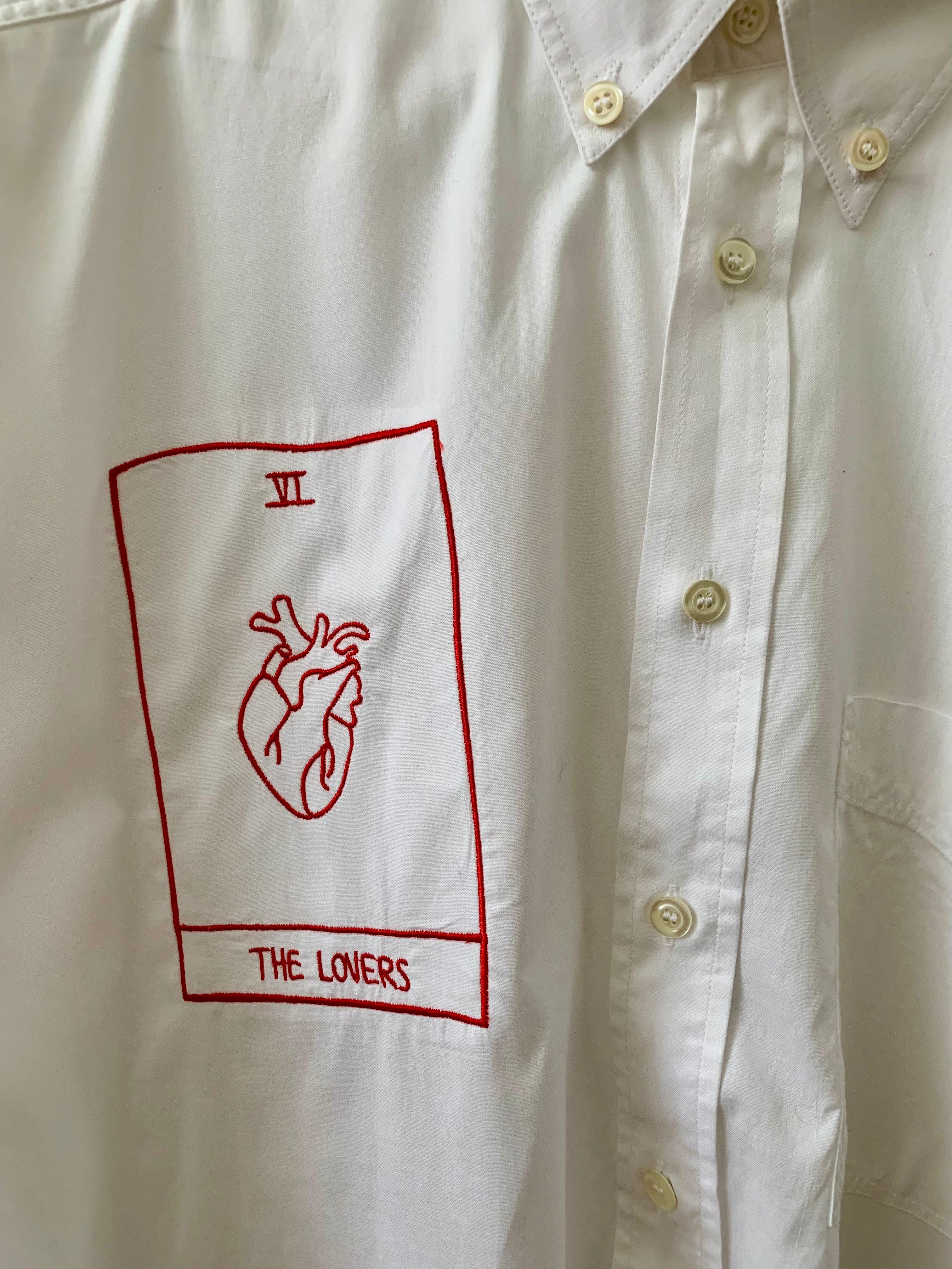 Lover Tarot | Oversize white cotton Shirt