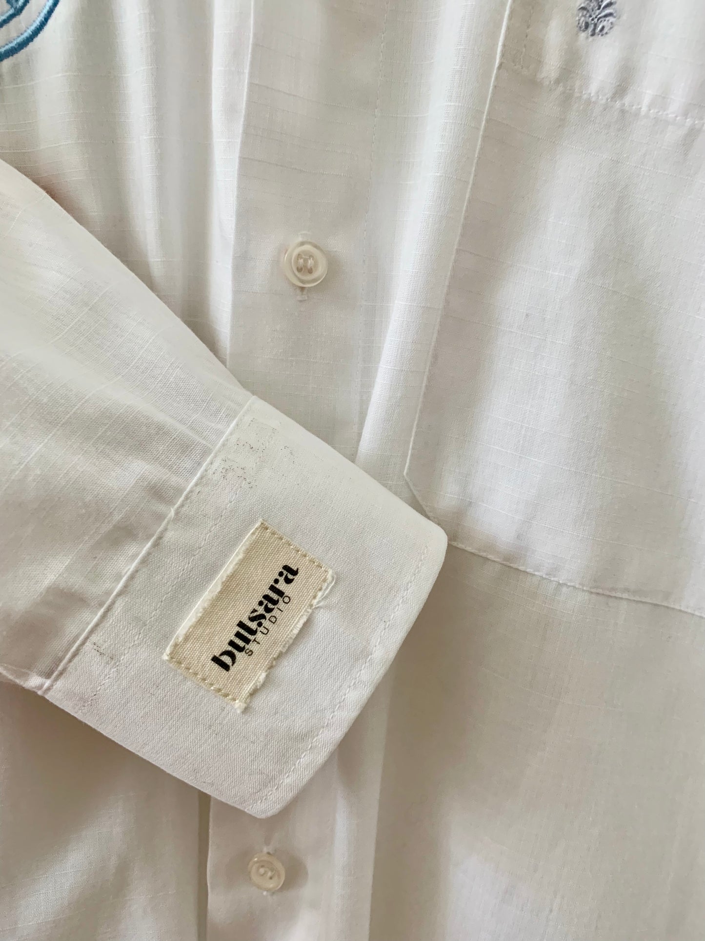 Medusa | Oversize white cotton Shirt