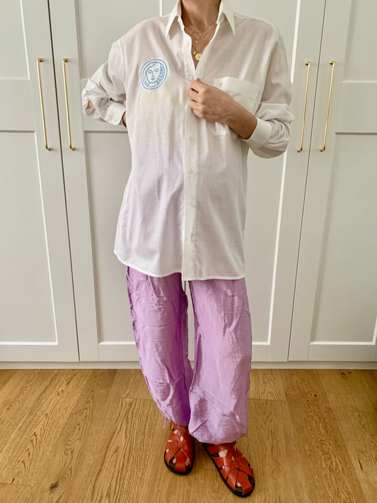 Medusa | Oversize white cotton Shirt