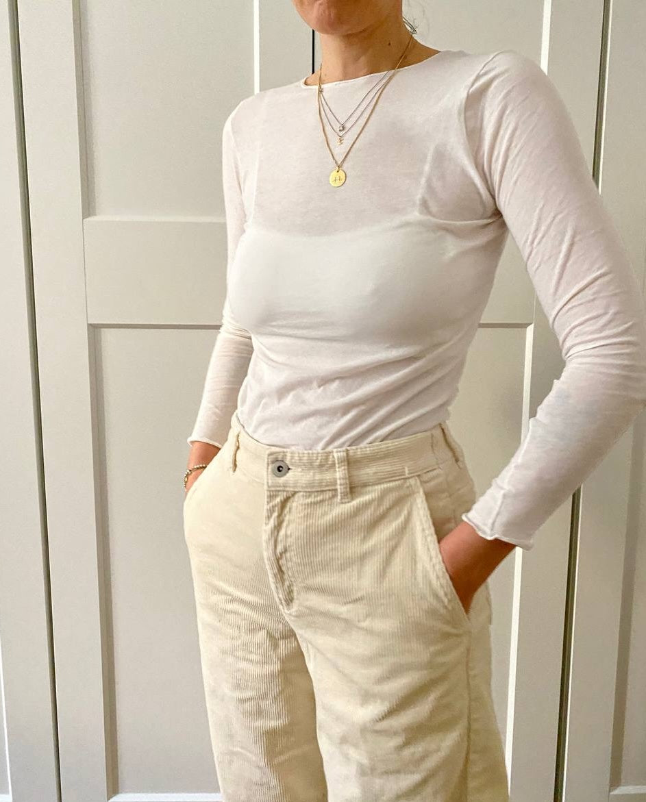 Maglia in cotone maniche lunghe
