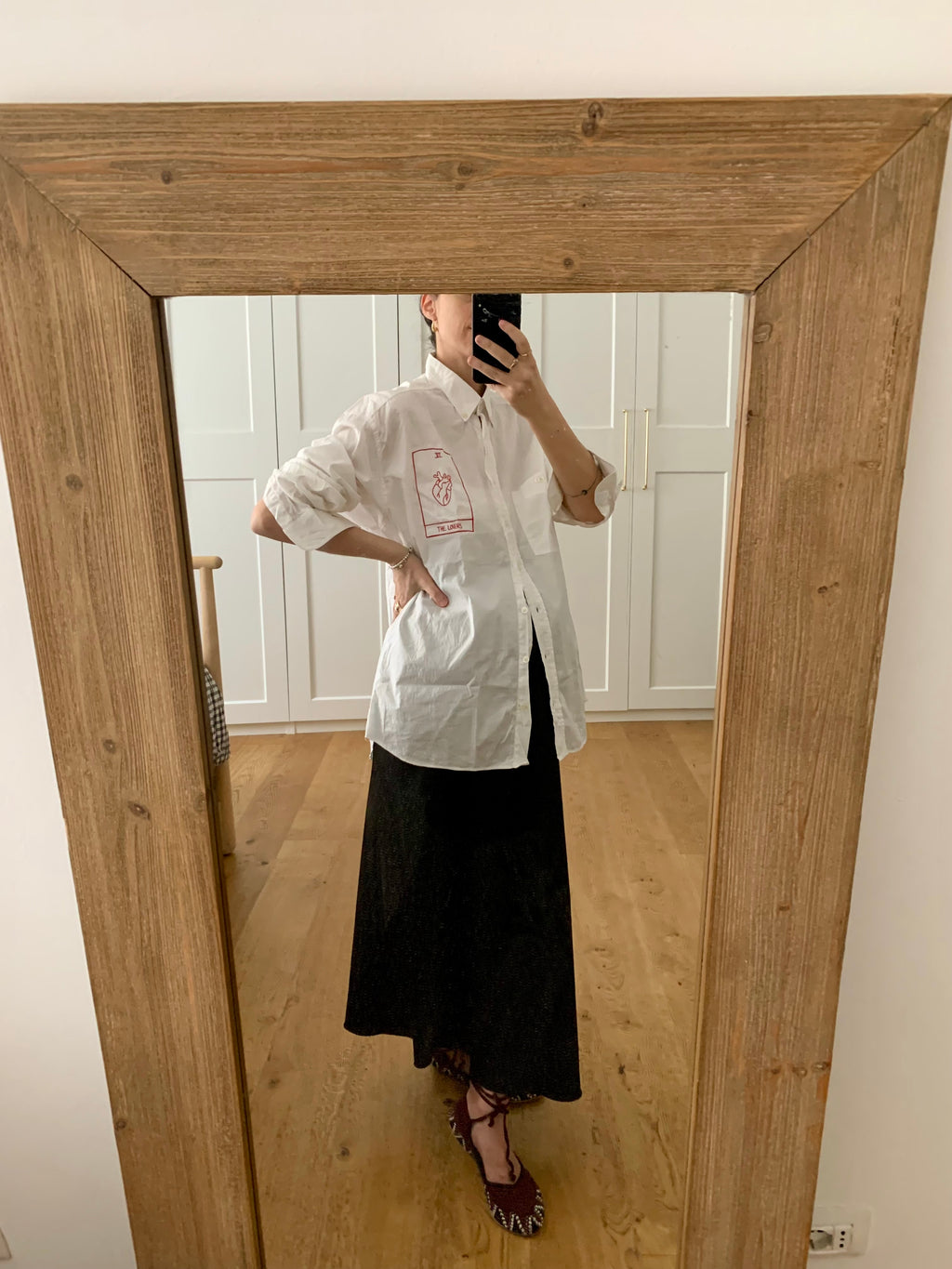 Lover Tarot | Oversize white cotton Shirt